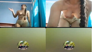 Desi Girl Shows Her Nude Body To Lover On VC Part 2 | ViralKand