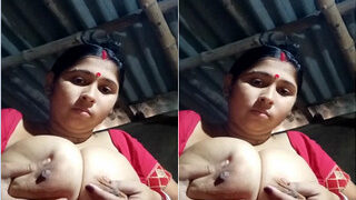 Desi Village Wife Play With Her Big Boobs | ViralKand