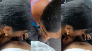 South Indian Lady Gives Outdoor Desi Blowjob In The Car | ViralKand