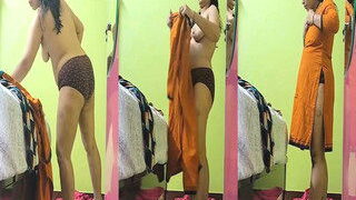 Sexy Desi Wife Wearing Cloths | ViralKand