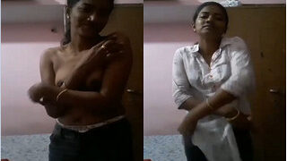 Shy Desi Girl Shows Her Boobs | ViralKand