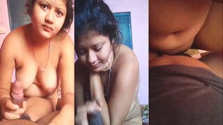 Shy Desi WIfe Handjob And Ridding | ViralKand