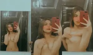 Desi Girl Shows Boobs Selfie | ViralKand