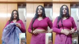 Sexy Desi Bhabhi Striping And Shows For Hubby Part 2 | ViralKand