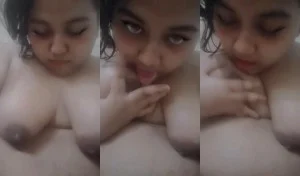 Horny Desi Girl Sucking Boobs | ViralKand